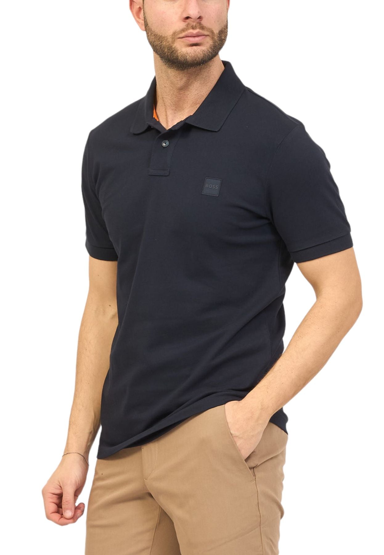 Polo Manica Corta Uomo Boss Con Toppa Con Logo Passenger 50507803