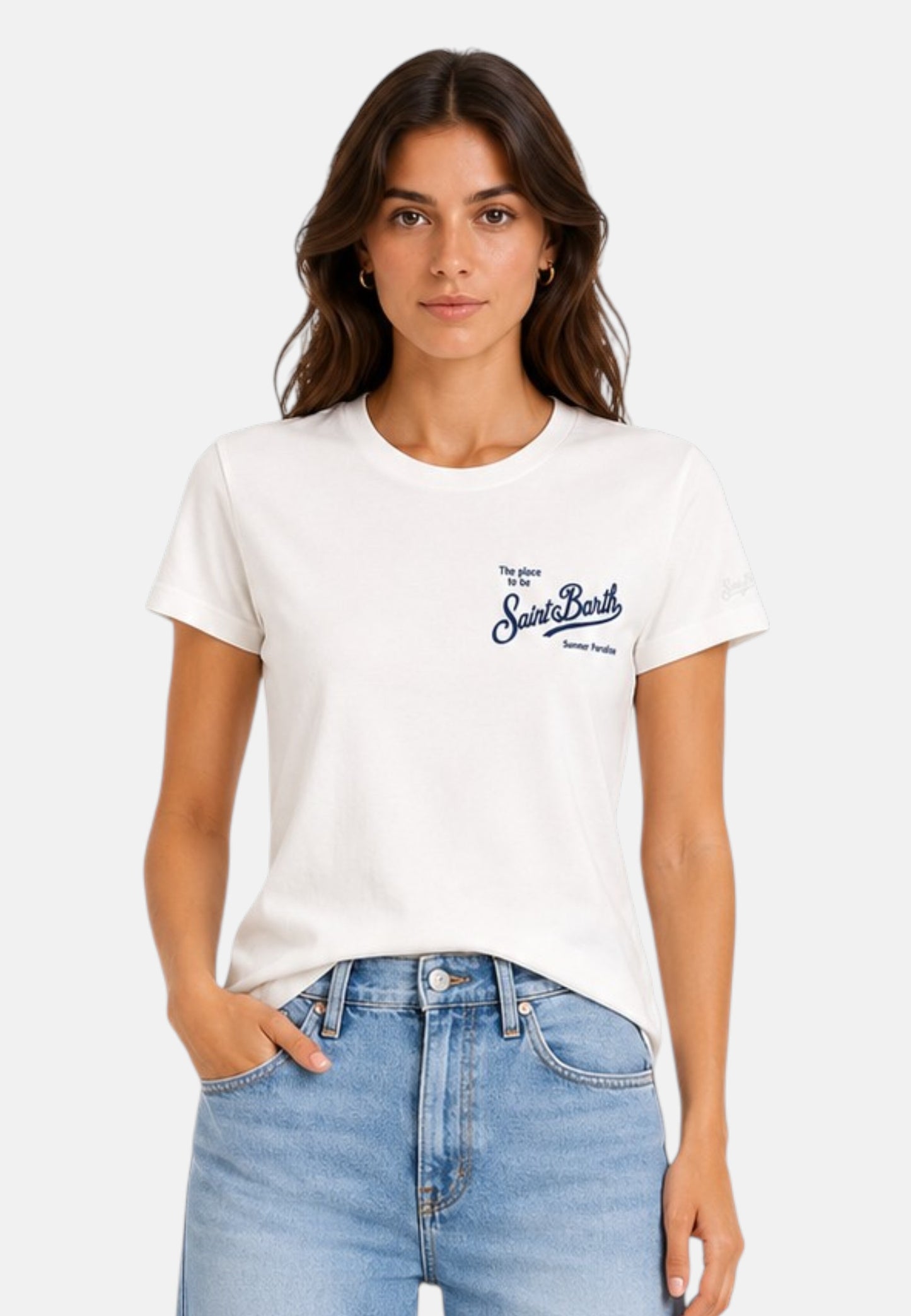 T-Shirt Manica Corta Donna Mc2 Saint Barth Sb Classic Emilie EMI0001