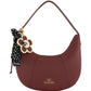 Borsa A Spalla Donna Braccialini Hobo, Singolo, Chiusura con zip, Una tasca interna portacellulare, Charm removibile con margherita e fiocco a pois, Dimensioni: 32.5 x 7 x 29 Cm Beth B19227YY