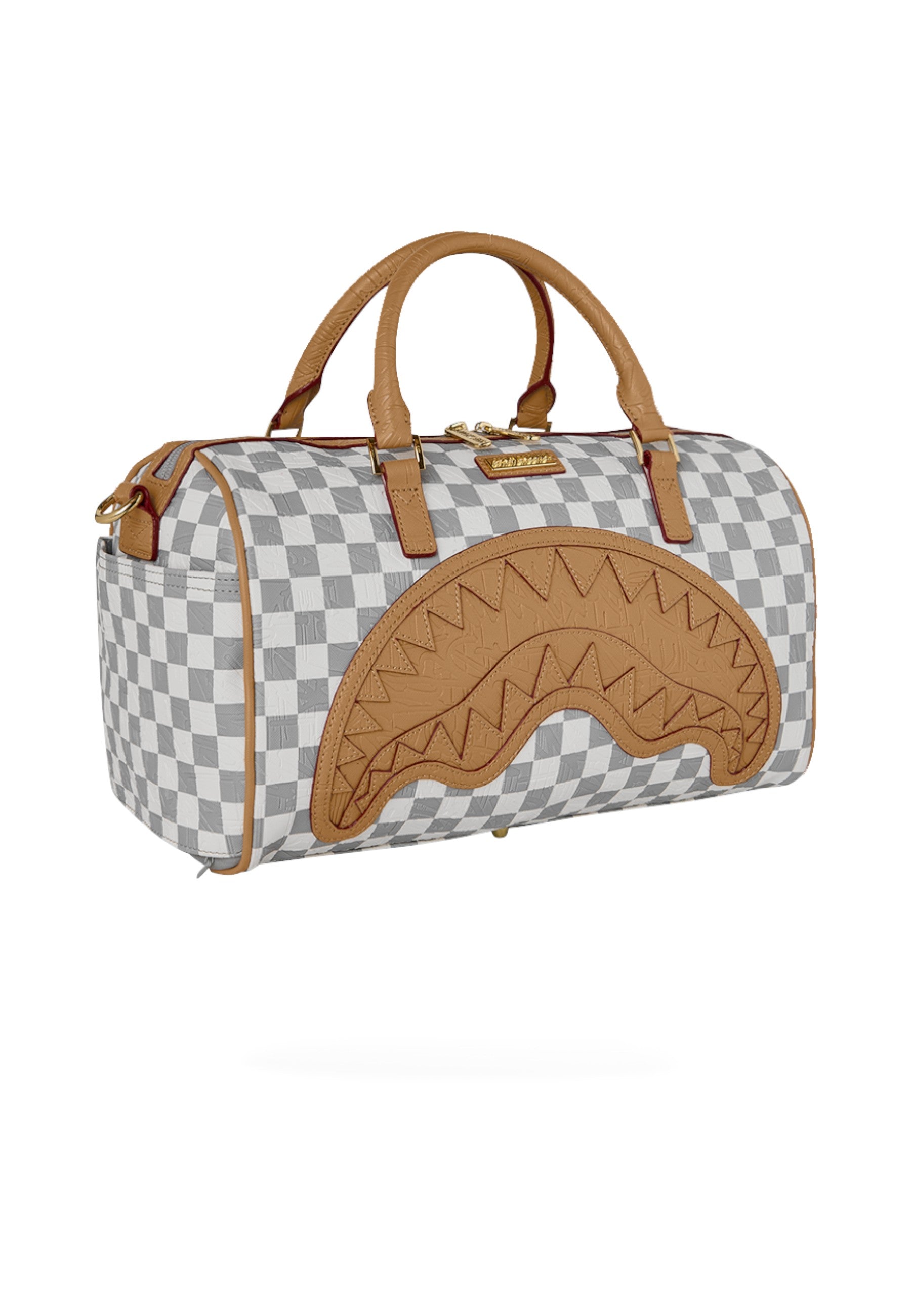 Borsoni  Unisex Sprayground  Embossed Cream Check 910D9398NSZ
