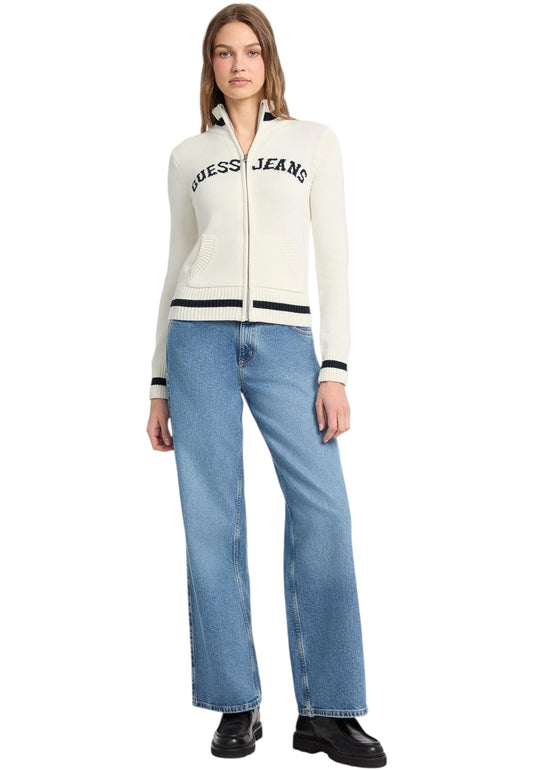 Maglione Collo Alto Donna Guess Con Zip Gj Zipped Intarsia W5YR31Z3HM1