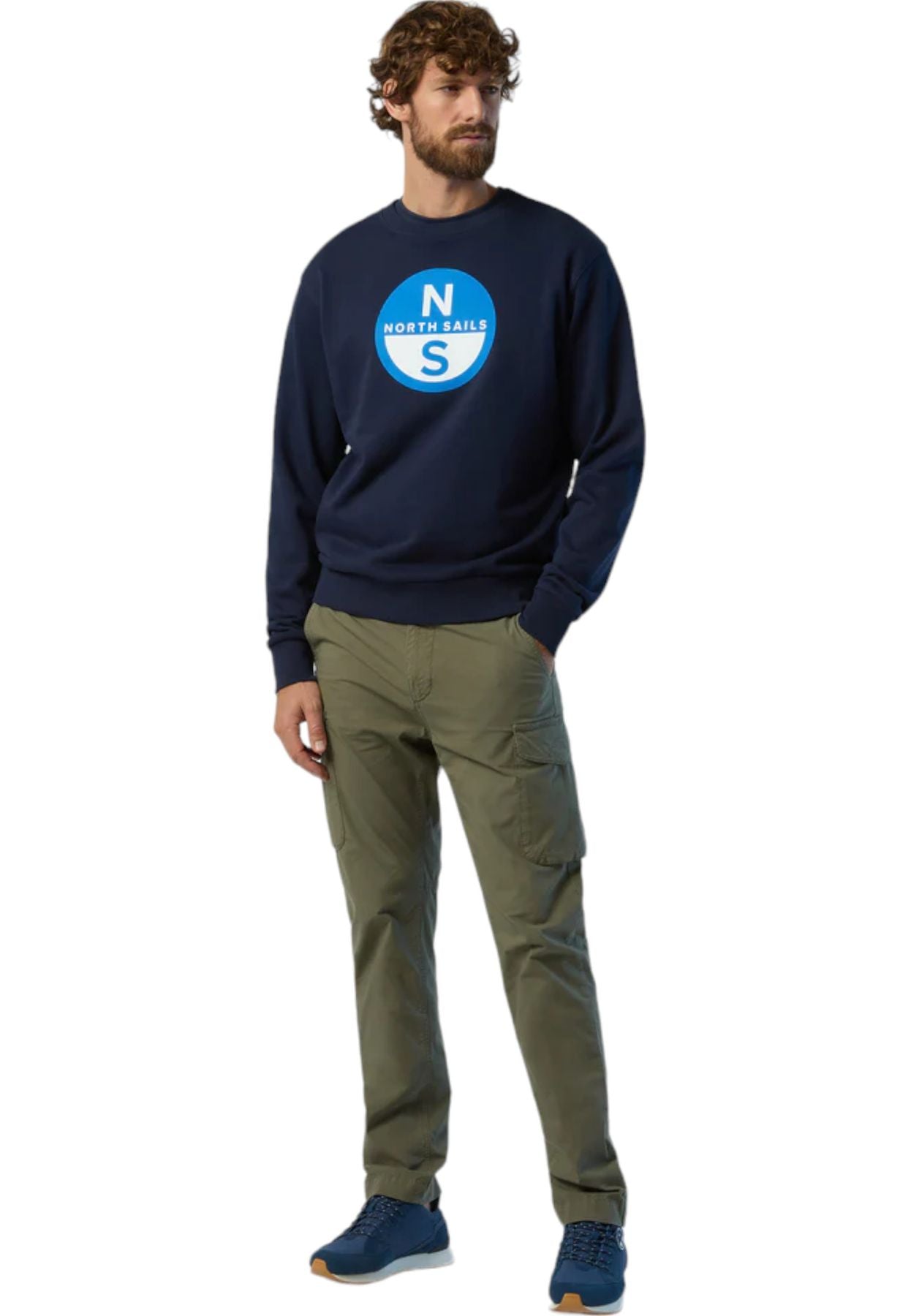Felpa A Girocollo Uomo North Sails Con Maxi Stampa  691222