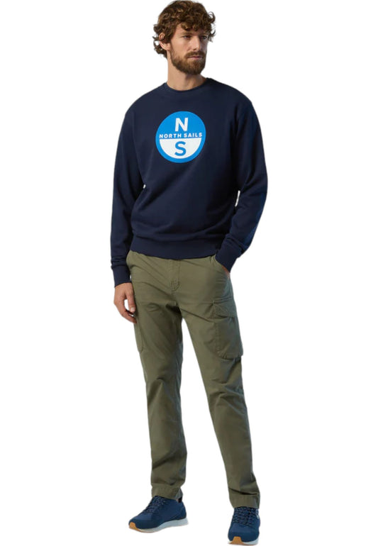 Felpa A Girocollo Uomo North Sails Con Maxi Stampa  691222