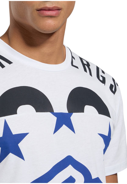 T-Shirt Manica Corta Uomo Bikkembergs Con Intarsi