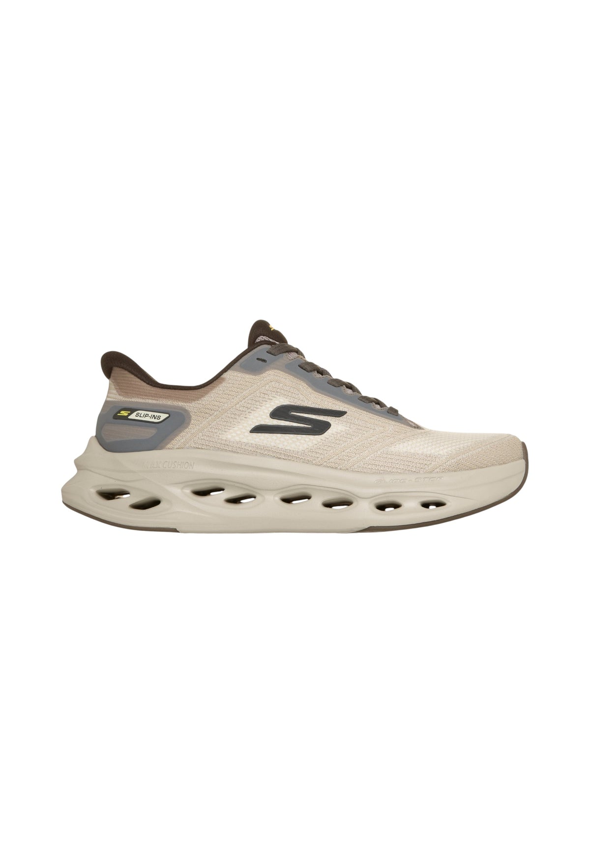Sneakers Basse Uomo Skechers Hands Free Slip-ins, Max Cushioning, Air-Cooled Goga Mat, Ultra Go, Glide-Step, Heel Pillow, Soft Stride, Natural Rocker Technology, Suola Goodyear, Vegan, Lavabile in lavatrice Max Cushioning Glide-Step 220415