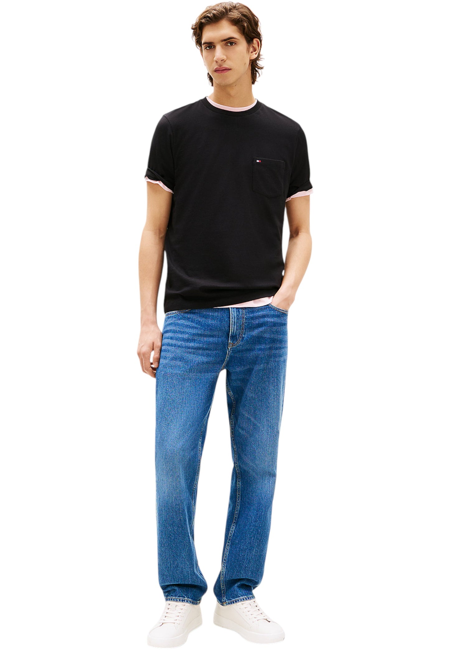 T-Shirt Manica Corta Uomo Tommy Hilfiger  Essential Solid Pock MW0MW37283