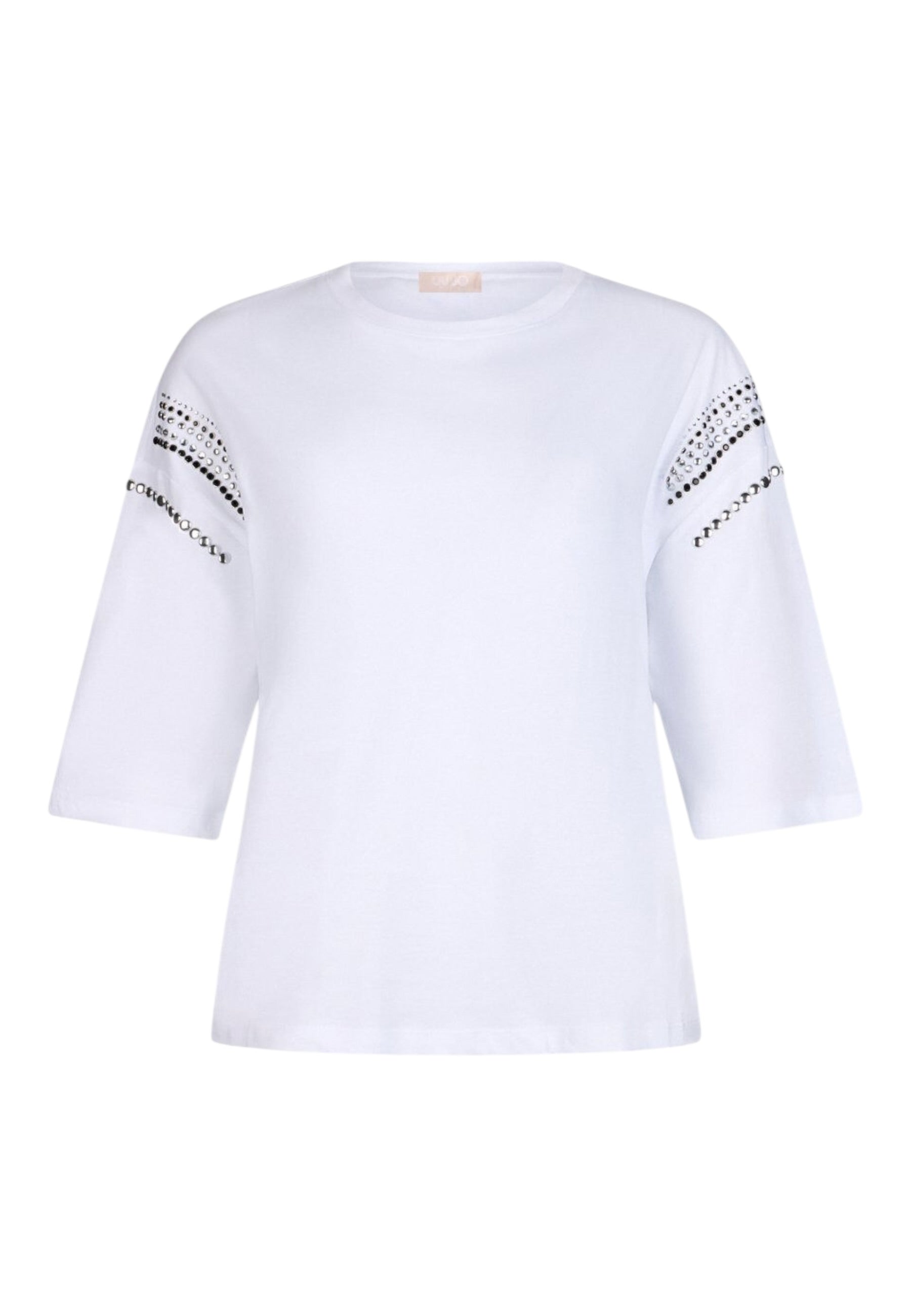 T-Shirt Manica Corta Donna Liu Jo Sleeve Motif Eco Line WA6128JS904
