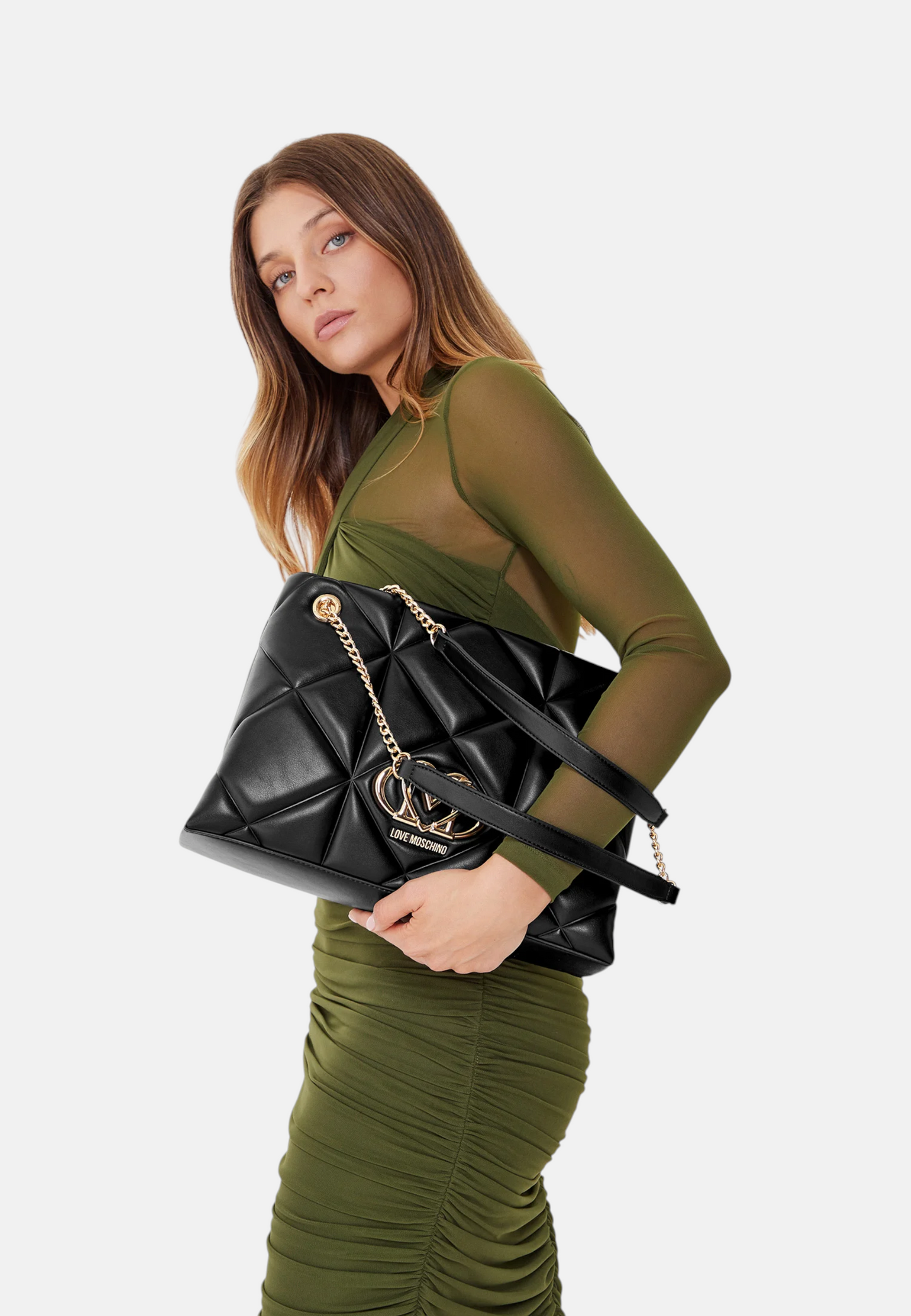 Borsa A Mano Donna Love Moschino Trapuntata Con Manico E Logo Metallico  JC4040PP0PLC0