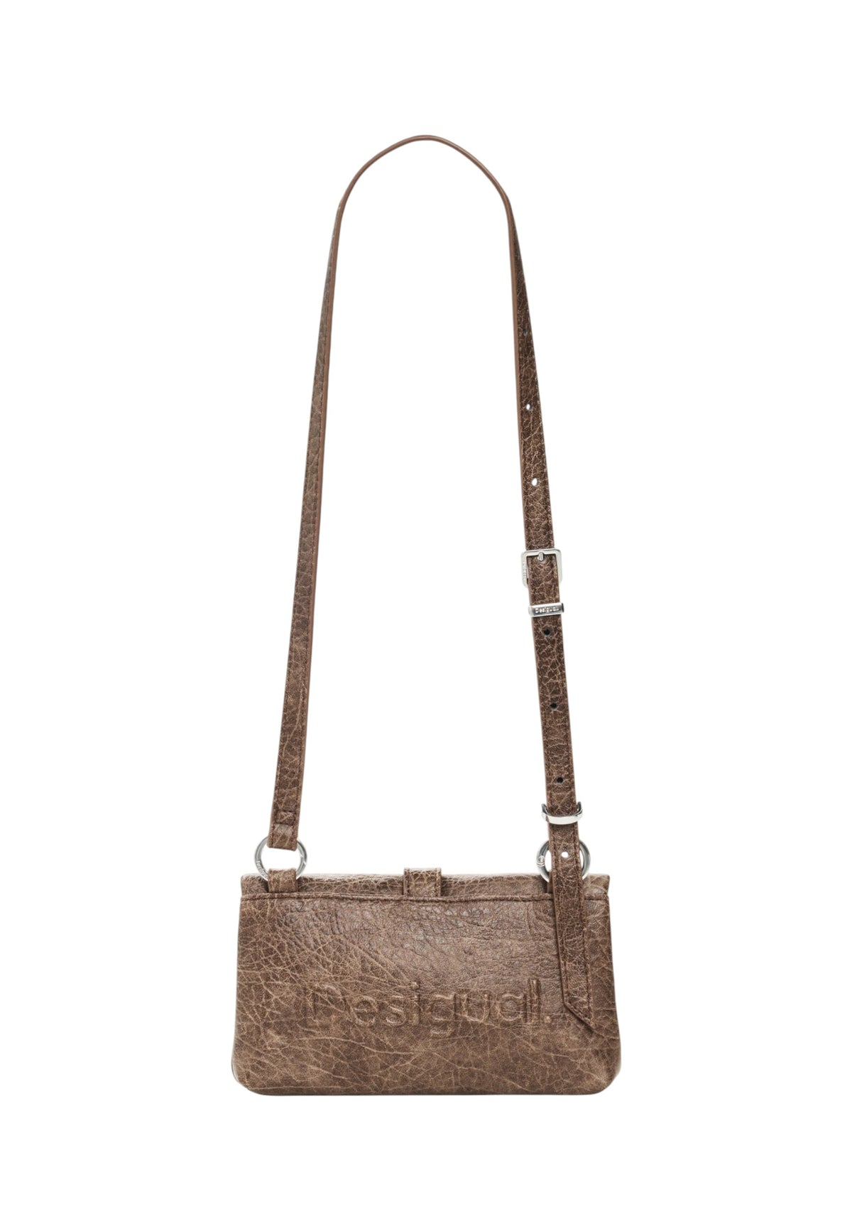 Portafoglio Con Portamonete Donna Desigual  Mone Half Logo Clutch Micro New Choco 26WAYP37