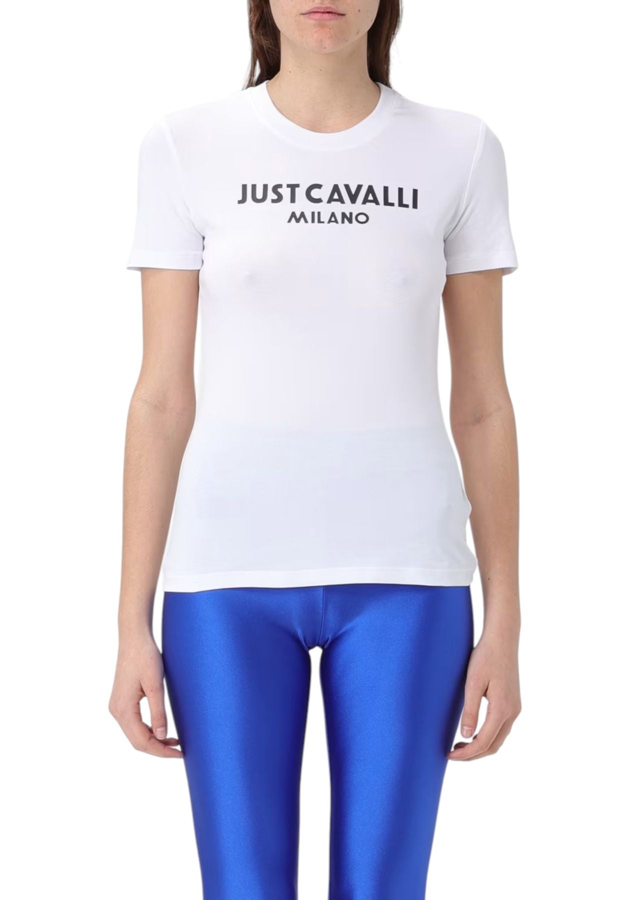 T-Shirt Manica Corta Donna Just Cavalli  Logo New 76PAHE13CJ112