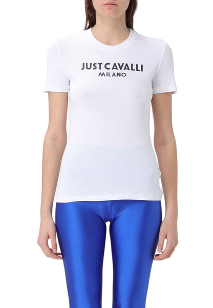 T-Shirt Manica Corta Donna Just Cavalli  Logo New 76PAHE13CJ112