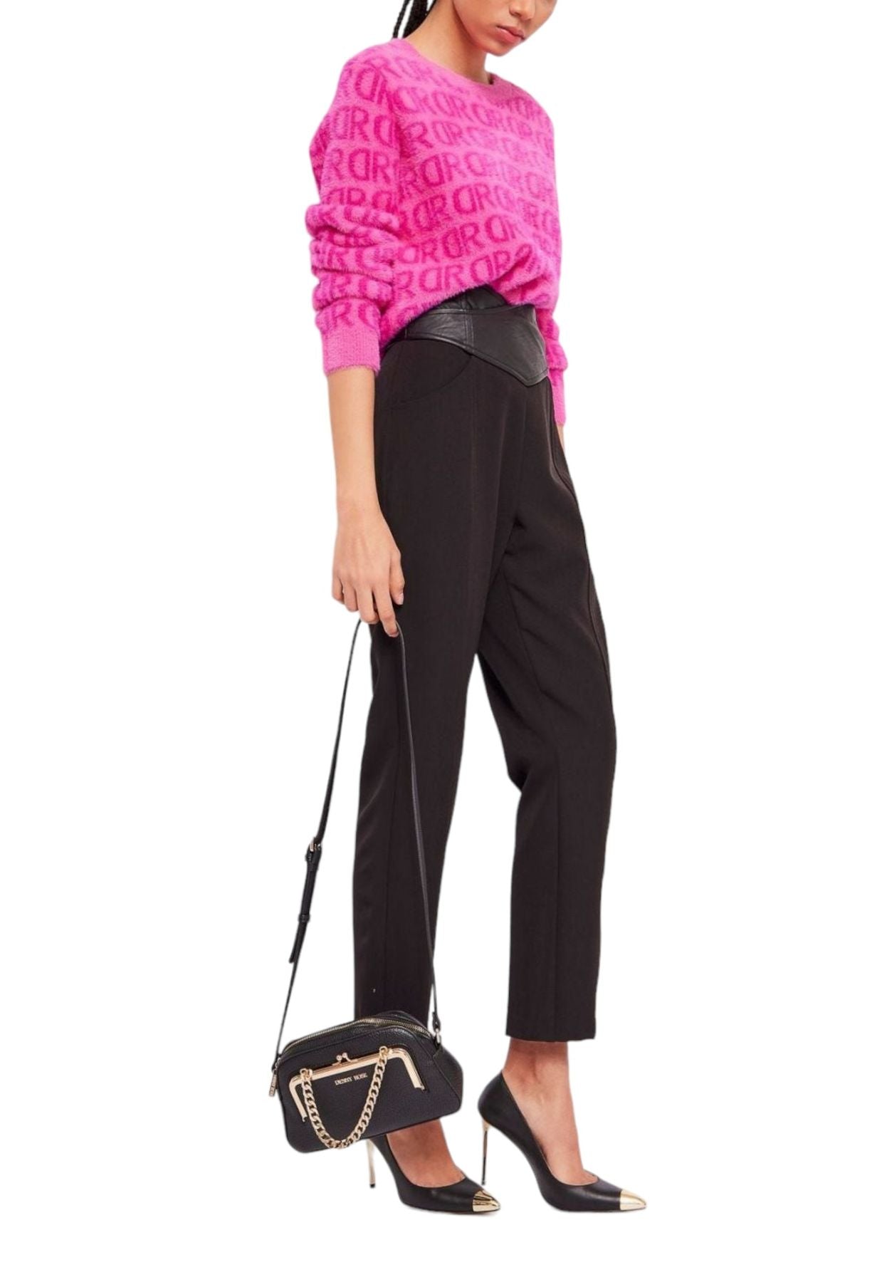 Maglione A Girocollo Donna Denny Rose Jacquard  321ND53011