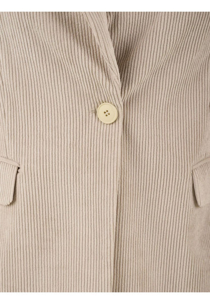 Abito Completo Donna White Wise Tailleur Monopetto In Velluto A Coste  WW18417