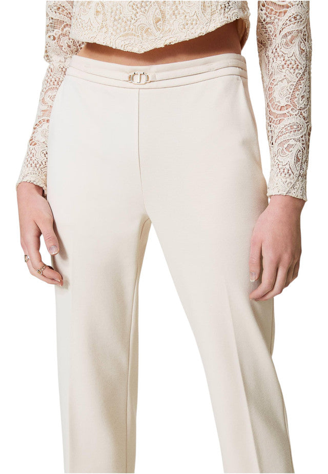 Pantaloni  Donna Twinset Con Bordo Oval T  242TP224A