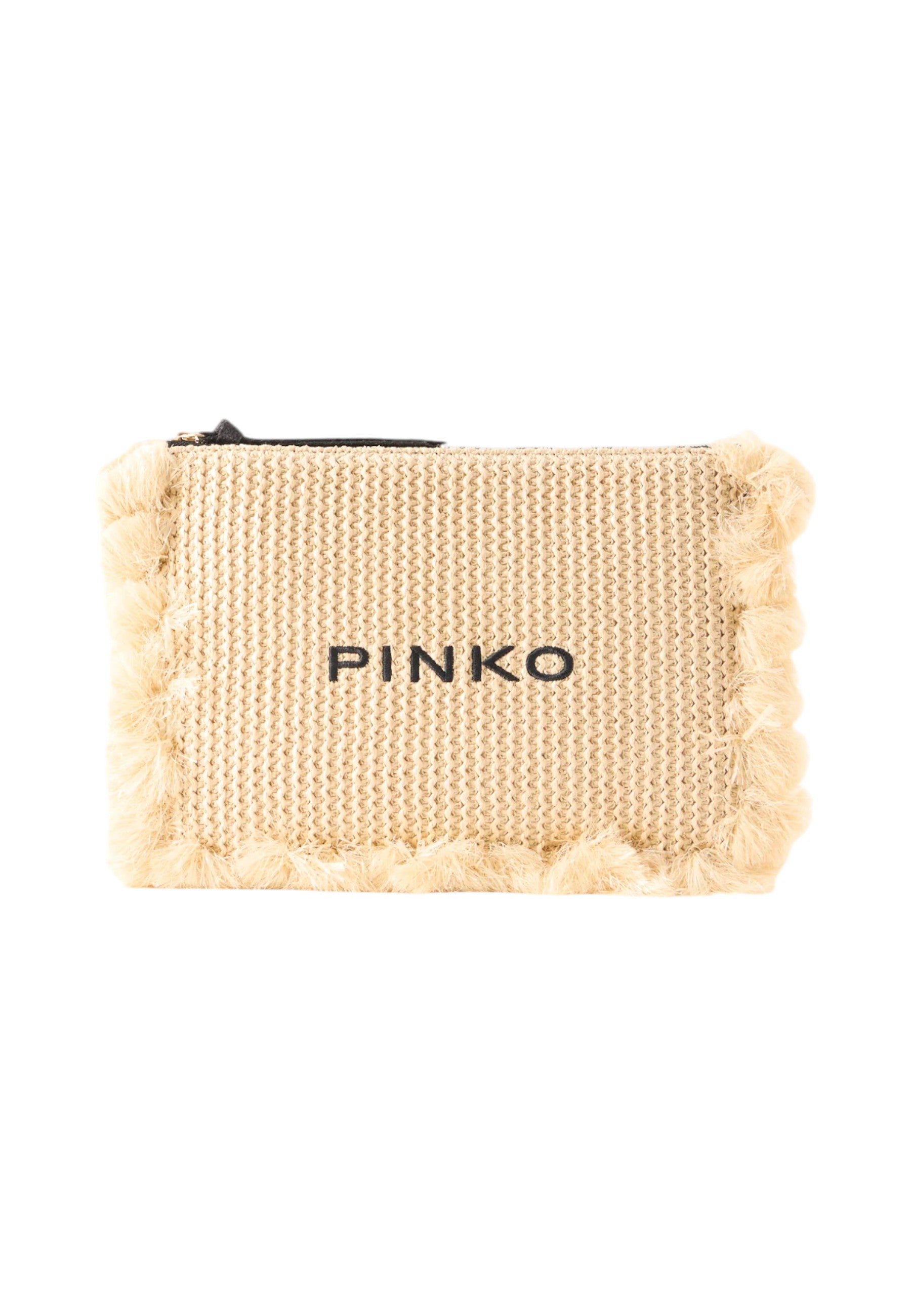Pochette  Donna Pinko In Rafia Flat Handle 106718A39Y