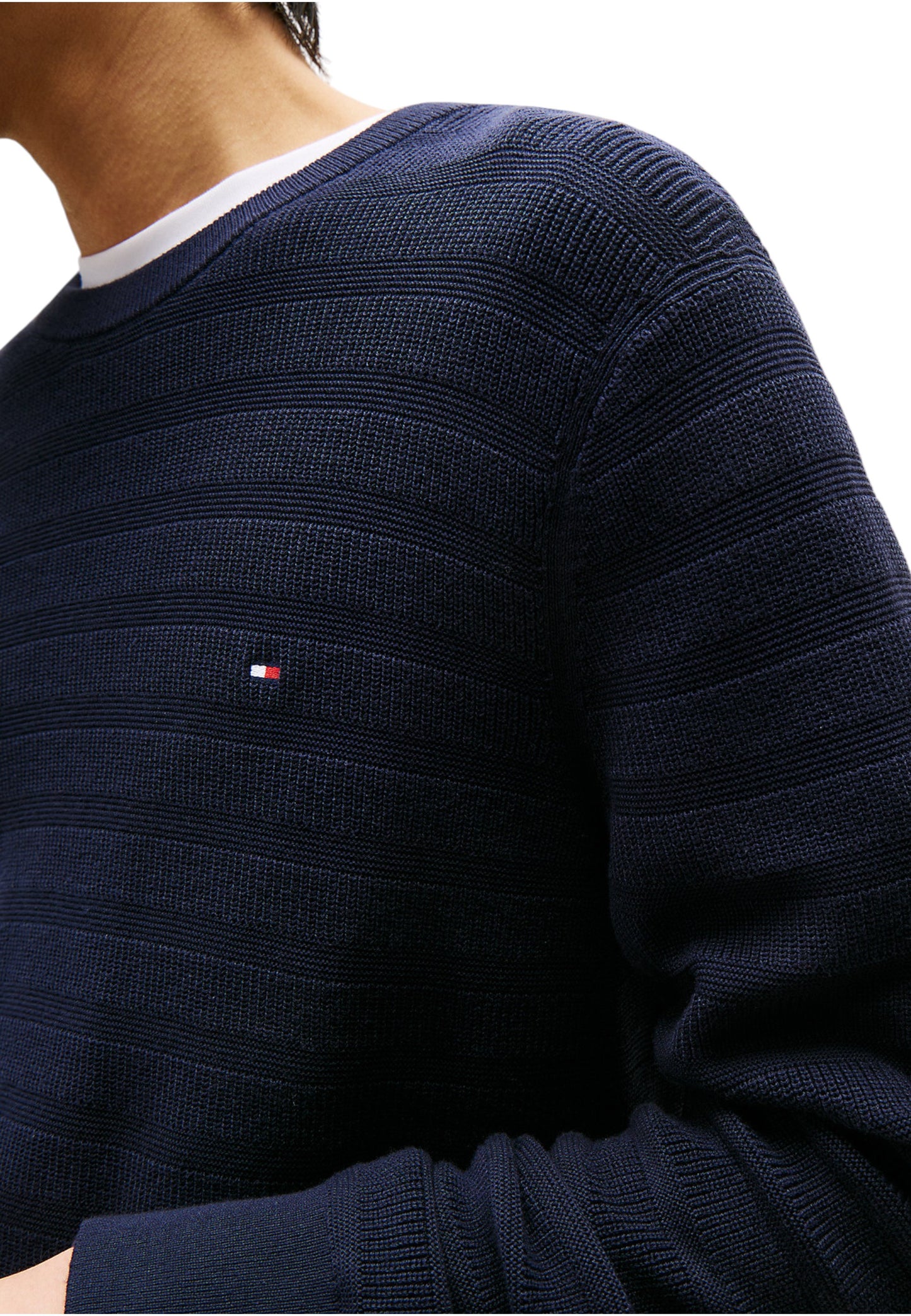 Maglione A Girocollo Uomo Tommy Hilfiger  Stripe Structure MW0MW39535
