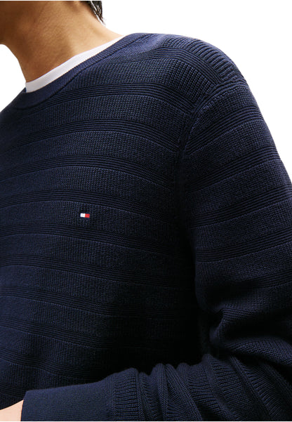 Maglione A Girocollo Uomo Tommy Hilfiger  Stripe Structure MW0MW39535