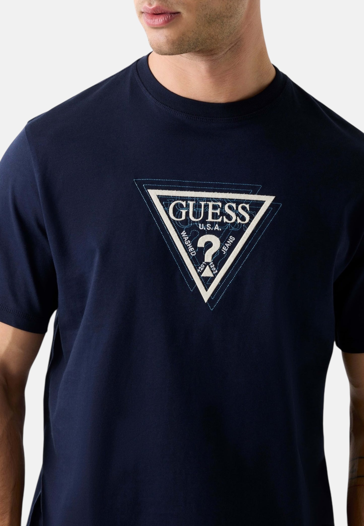 T-Shirt Manica Corta Uomo Guess  Terry Logo M6RI23K8FQ4