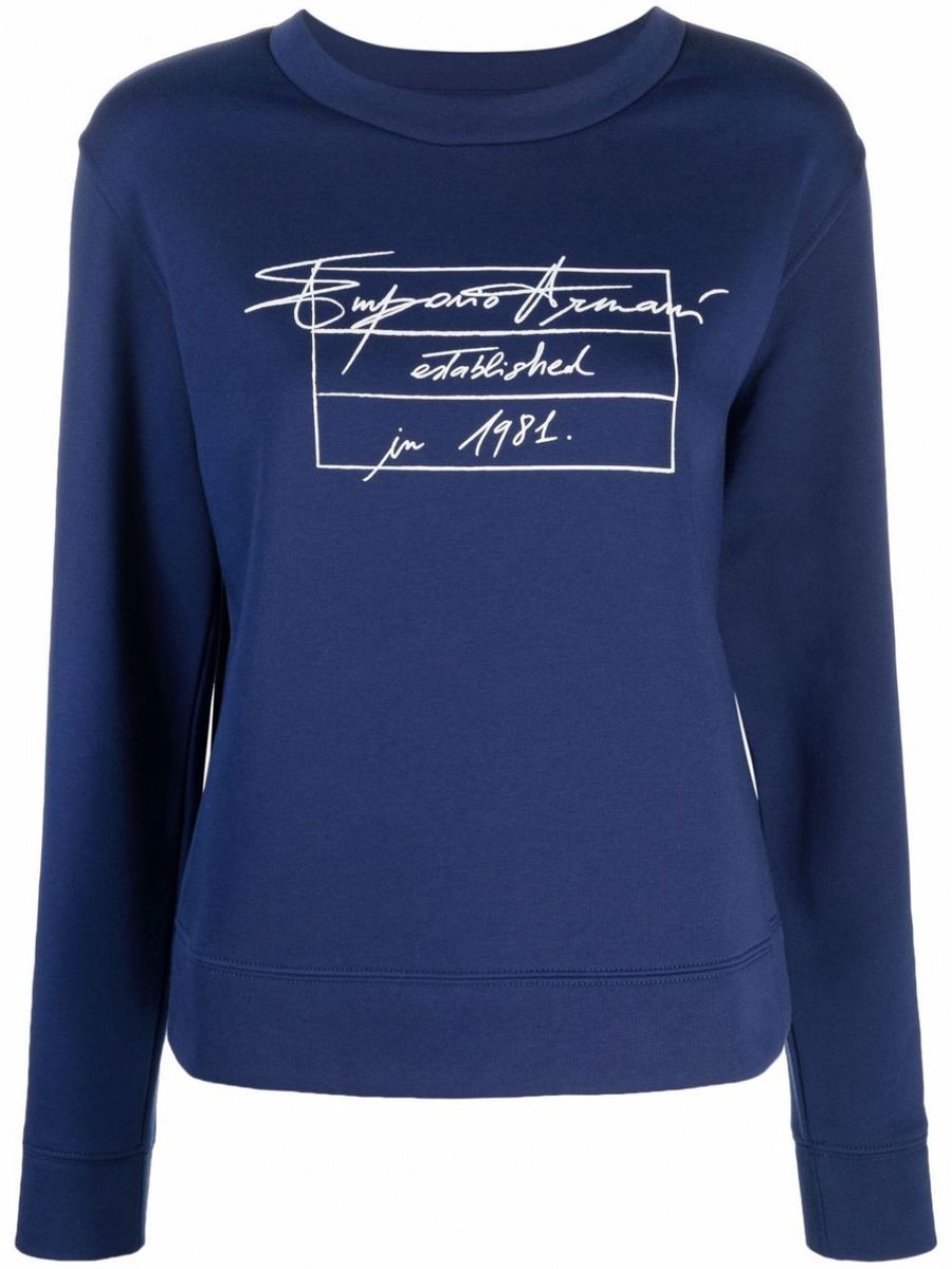 Felpa A Girocollo Donna Emporio Armani   6K2M7R2JRGZ