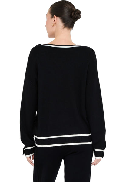 Maglia Scollo A V Donna Liu Jo   TF5229MS59L