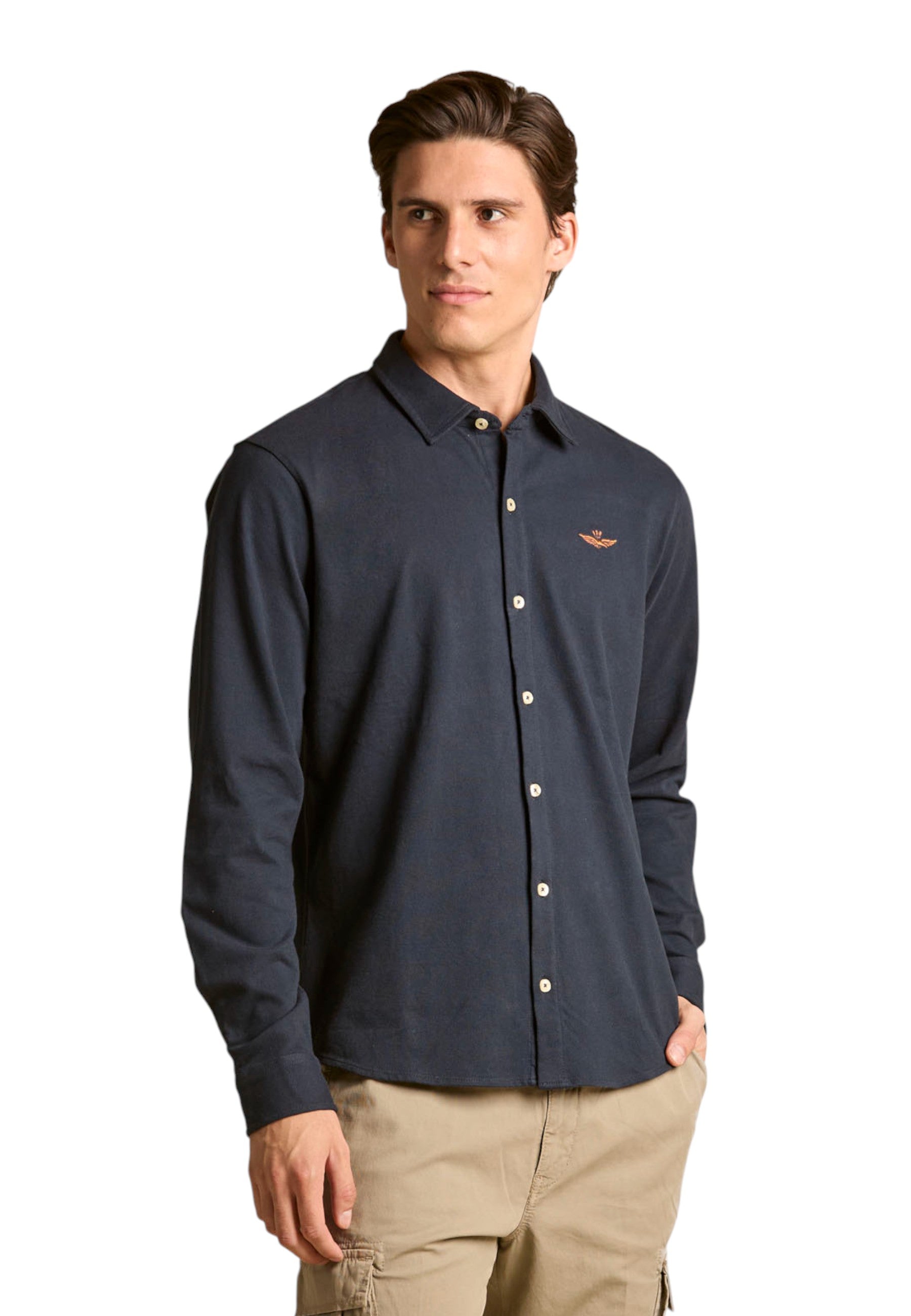 Camicia Manica lunga Uomo Aeronautica Militare In Pique'  252CA1265UP00342