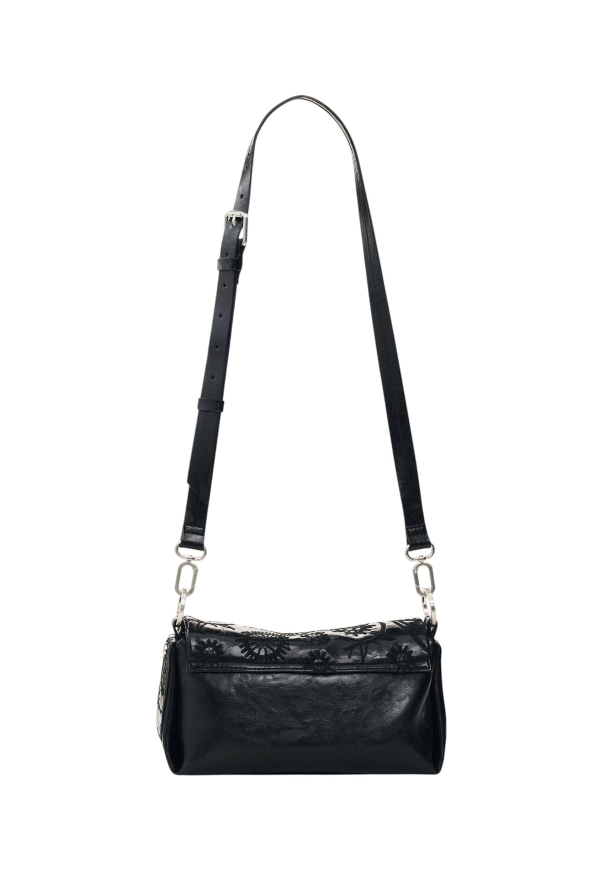 Borsa A Tracolla Donna Desigual Piccolo, Trapuntato, Motivo paisley, Con patta Siroco Naron Mini Flap Black 26WAXPA9