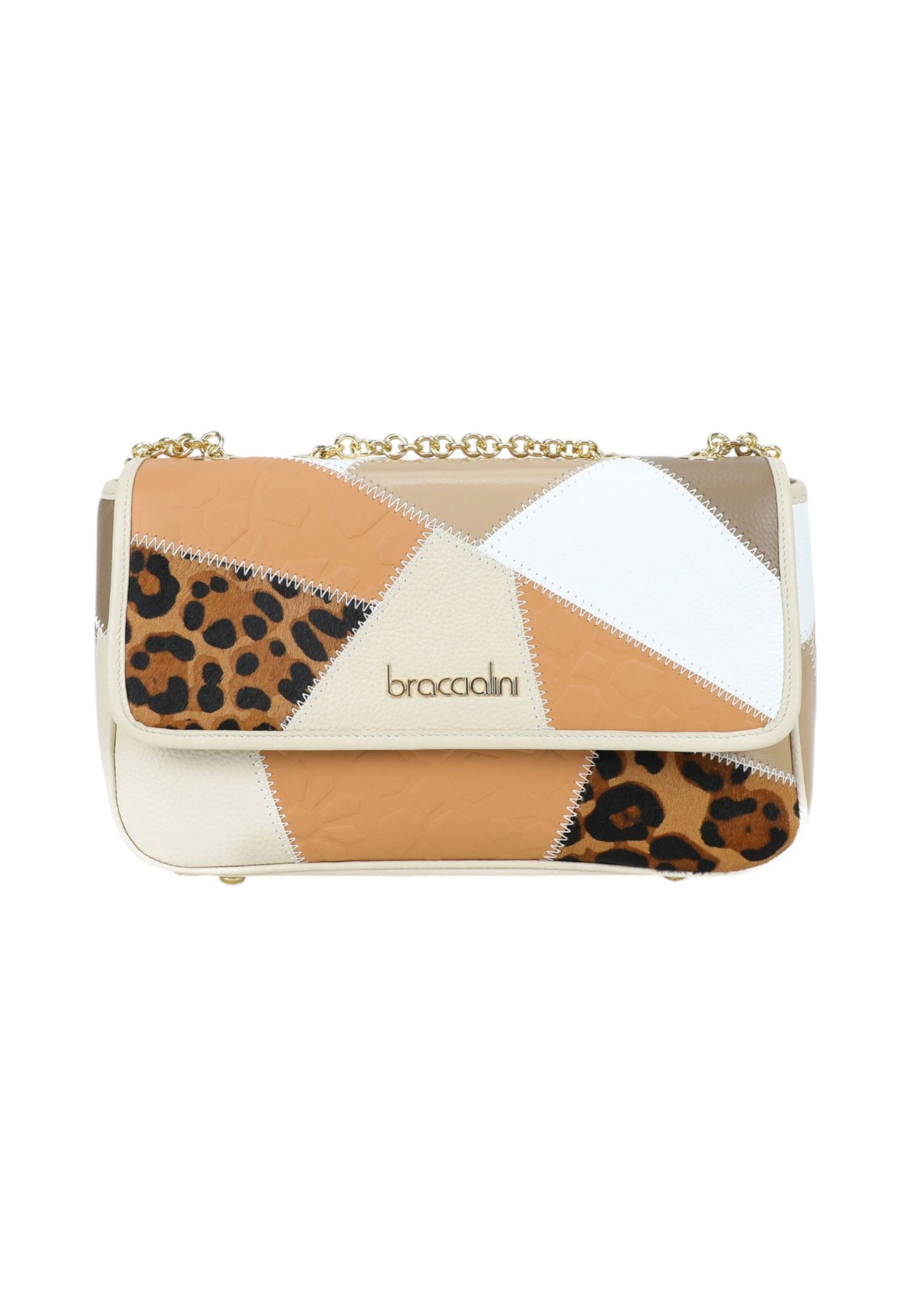 Borsa A Tracolla Donna Braccialini In Pelle Patchwork B19071PP