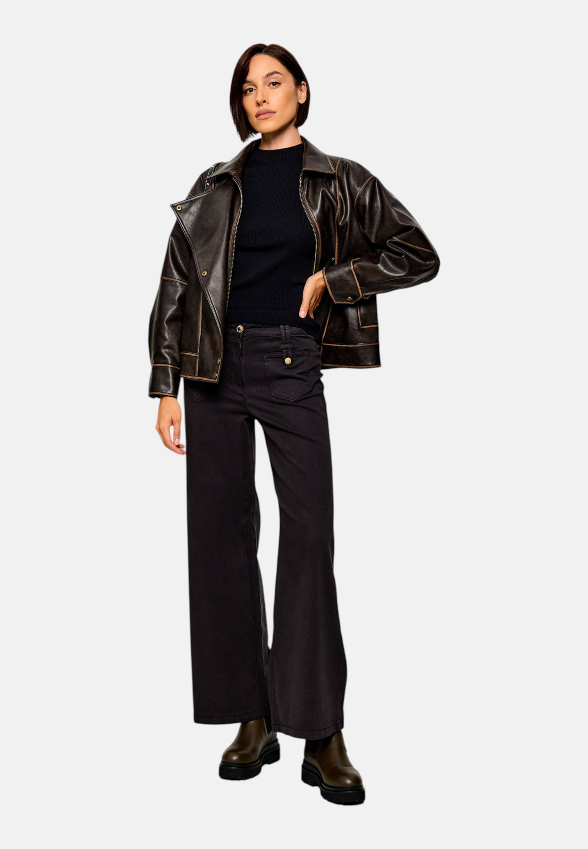 Pantaloni  Donna Liu Jo A Vita Alta Flare WF6126T709A