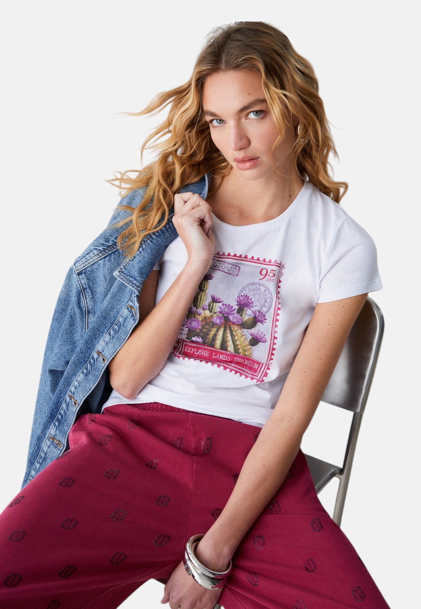 T-Shirt Manica Corta Donna Liu Jo Explore Liujo Eco Line WA6477JS923