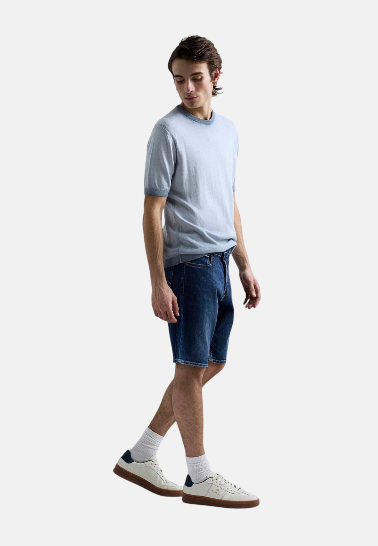 Pantaloncini Jeans Uomo Replay Straight Fit Grover Short M1072 .000.685 192