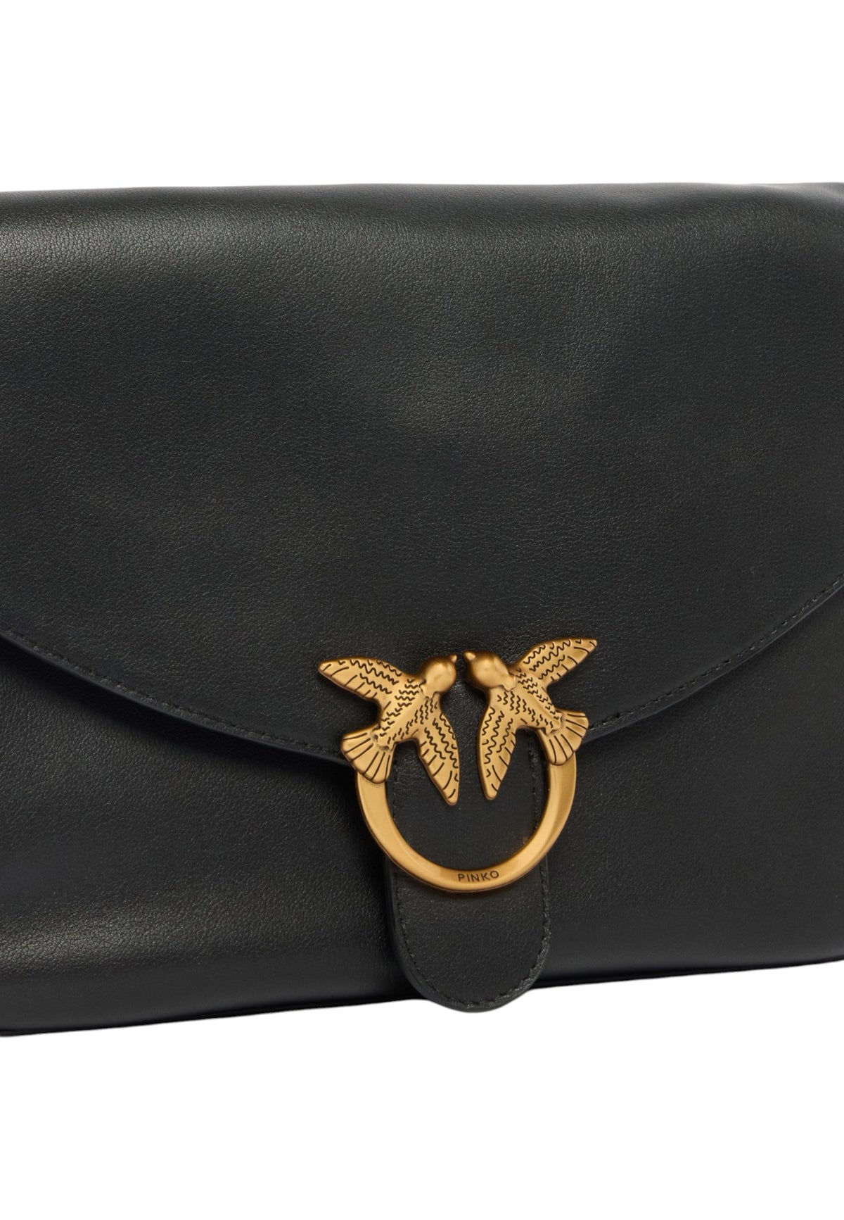 Borsa A Tracolla Donna Pinko Pelle morbida, fibbia Love Birds Diamond Cut, tracolla regolabile, misure 28 x 7 x 19 cm Love Satchel Classic 107655A0QO