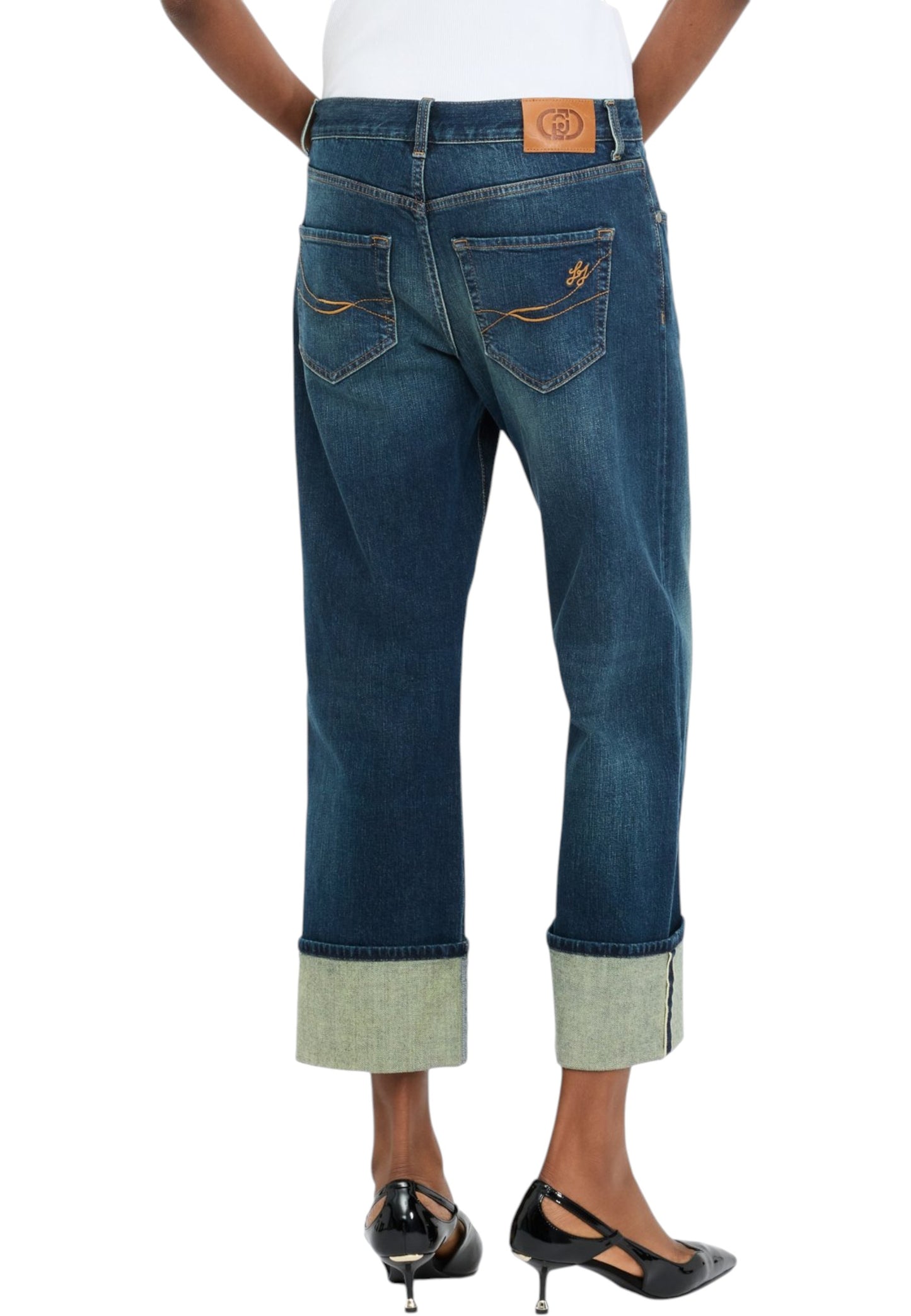 Jeans Straight Fit Donna Liu Jo Vita Bassa Authentic UF5175DS074