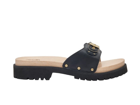 Sandali Con Tacco Donna Scholl Materiale soletto:Legno Pescura Carroarmato F30551