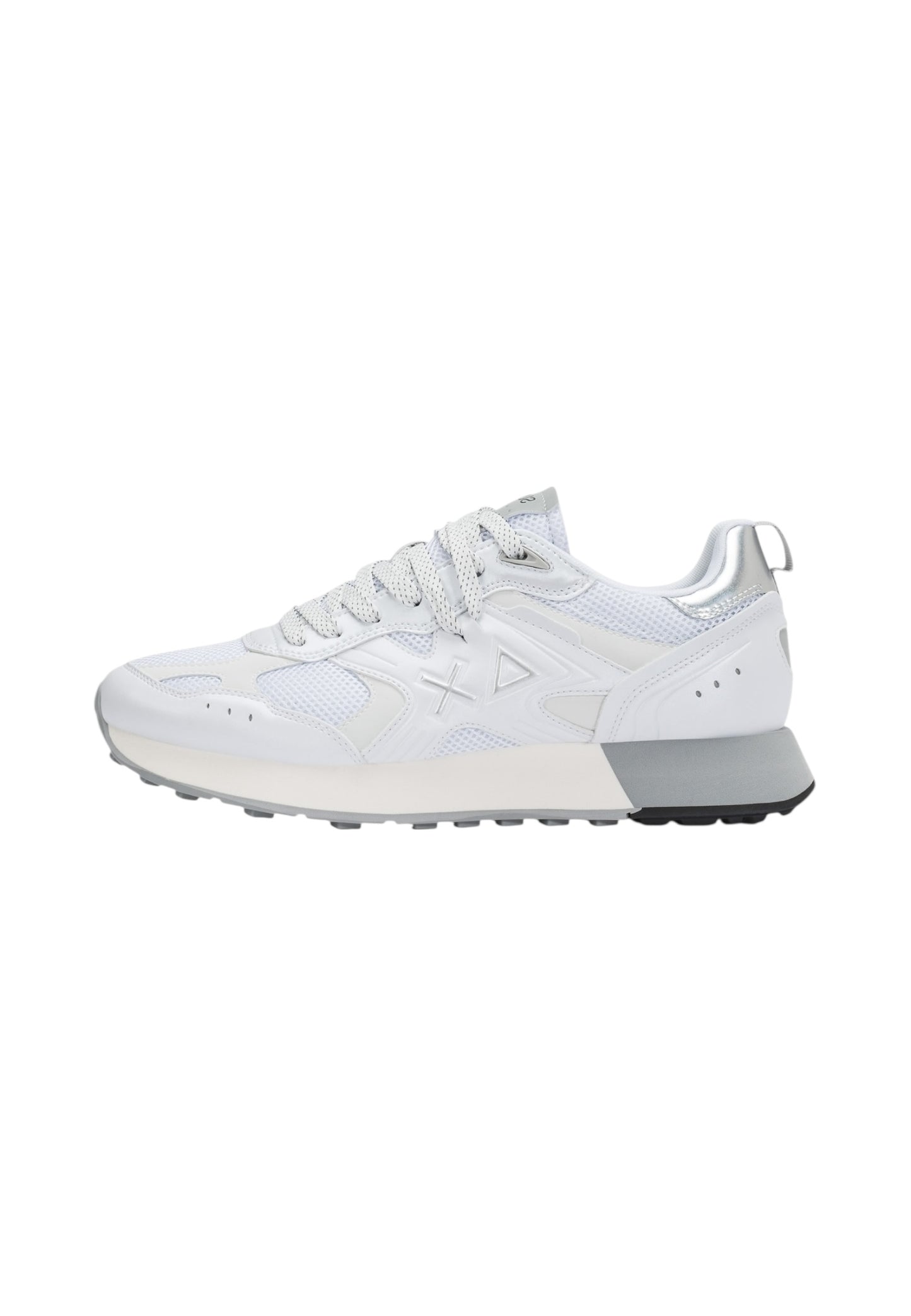Sneakers Basse Uomo Sun68  Jaki 2.0 Silver Mesh Z36119