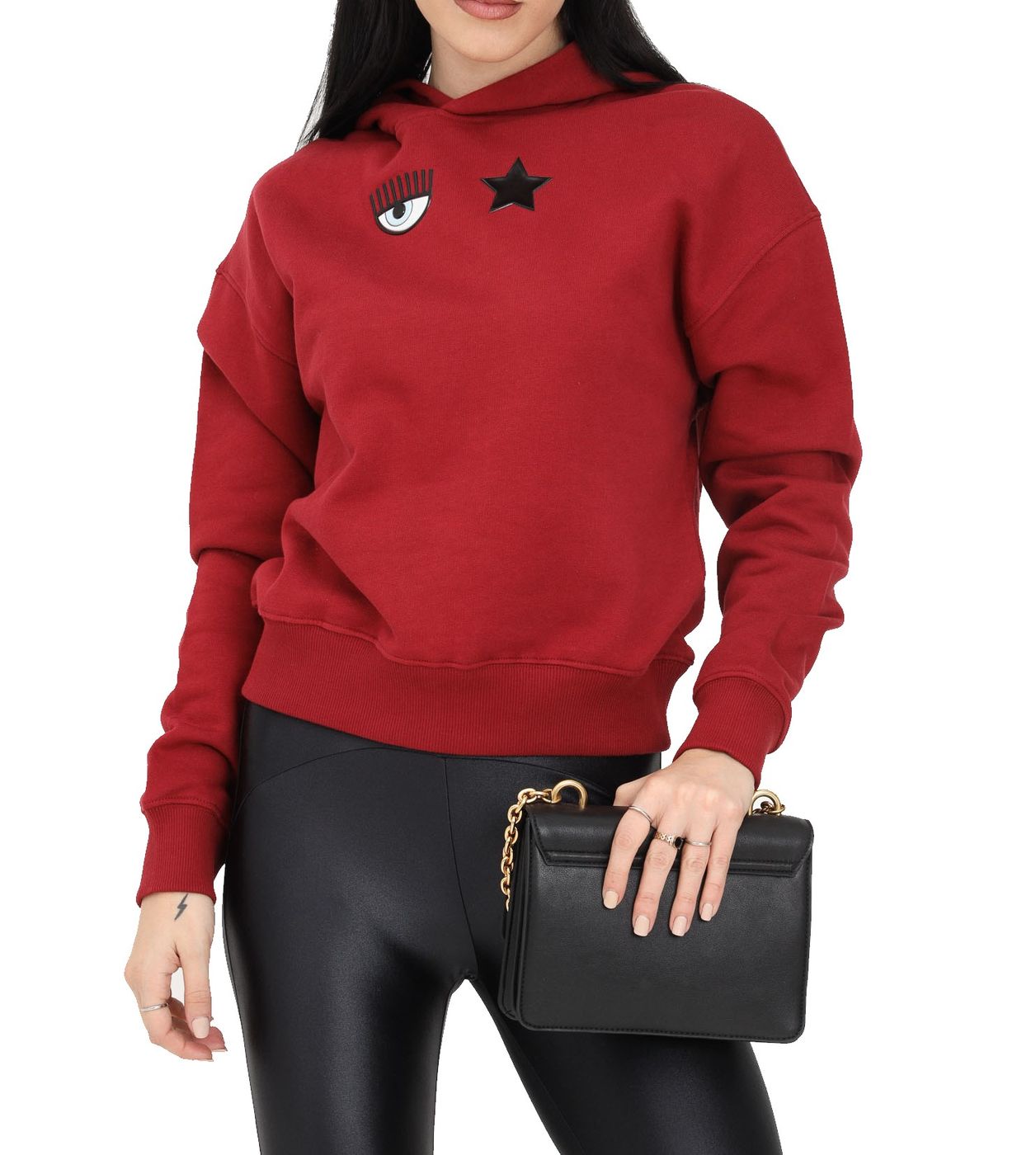 Felpa Con Cappuccio Donna Chiara Ferragni   73CBIT07CFT07