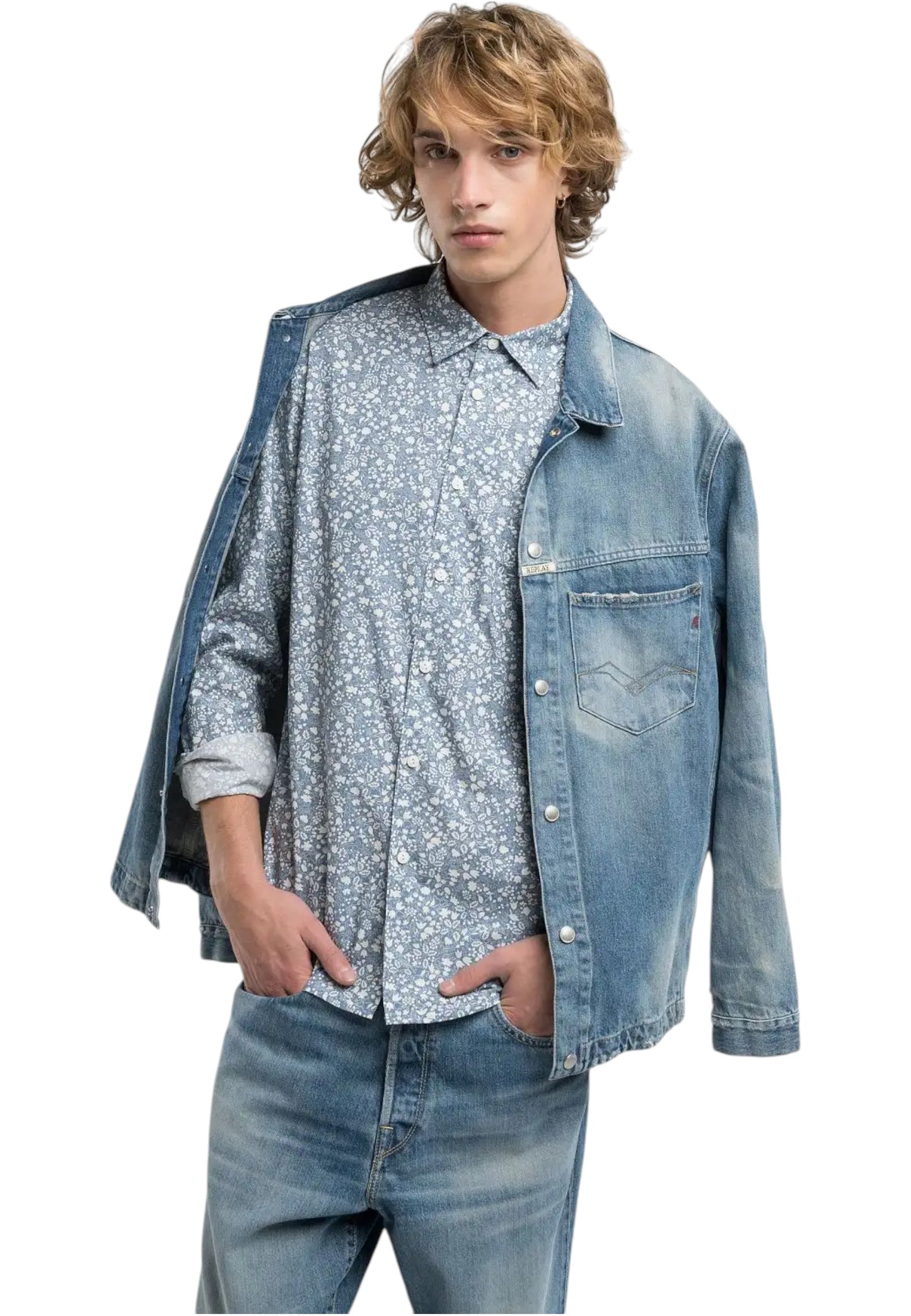 Camicia Manica lunga Uomo Replay Con Motivo Floreale