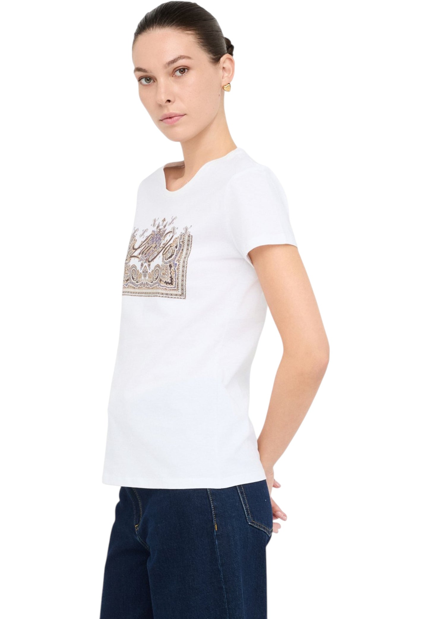 T-Shirt Manica Corta Donna Liu Jo  Liujo Arab.Winte MF5456JS923