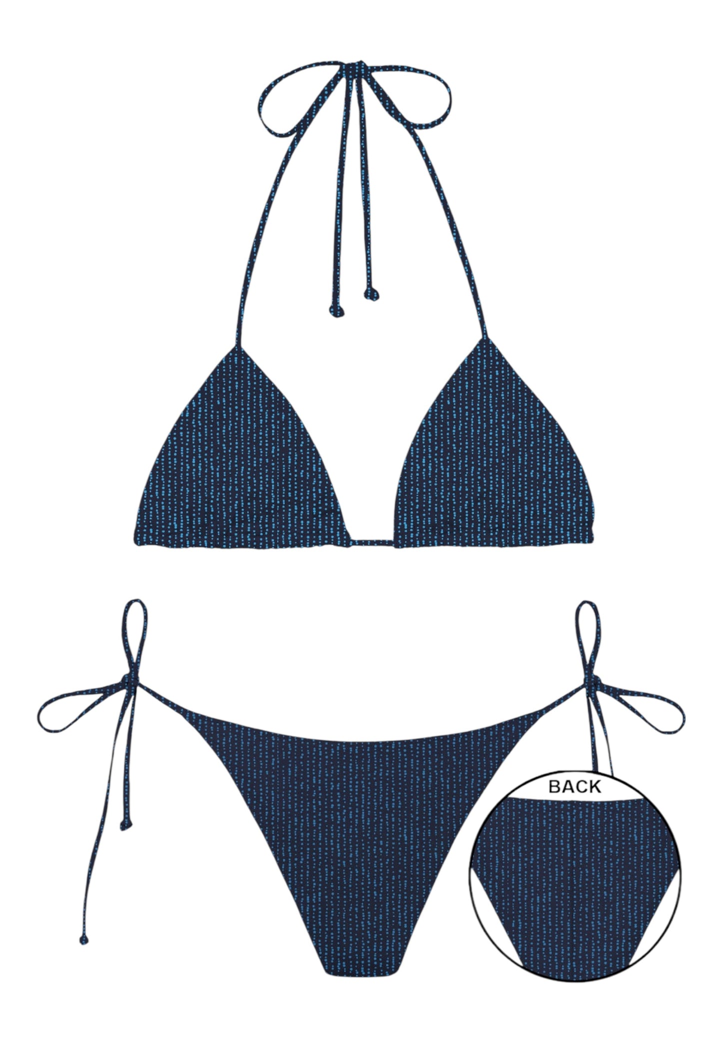 Bikini 2 Pezzi Donna Mc2 Saint Barth Triangle Annabelle + Slip Marielle Lurex Maleah MALE002