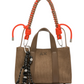 Borsa A Mano Donna Sun68 Mini Bag Velluto A Coste, Manici Doppi, Tracolla Rimovibile, Charm Logato Corduroy Y46221