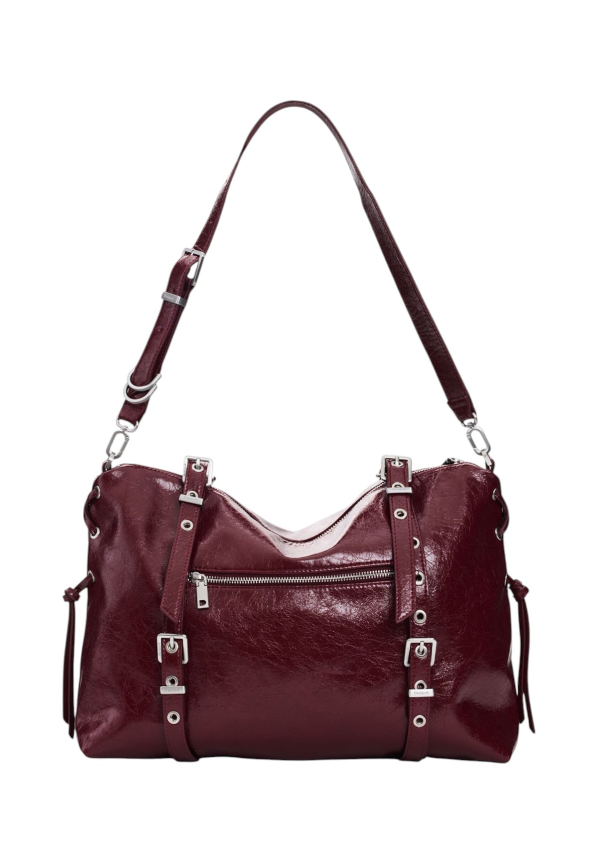 Borsa A Spalla Donna Desigual  Bag Half Logo Lanuza Granate 26WAXP55