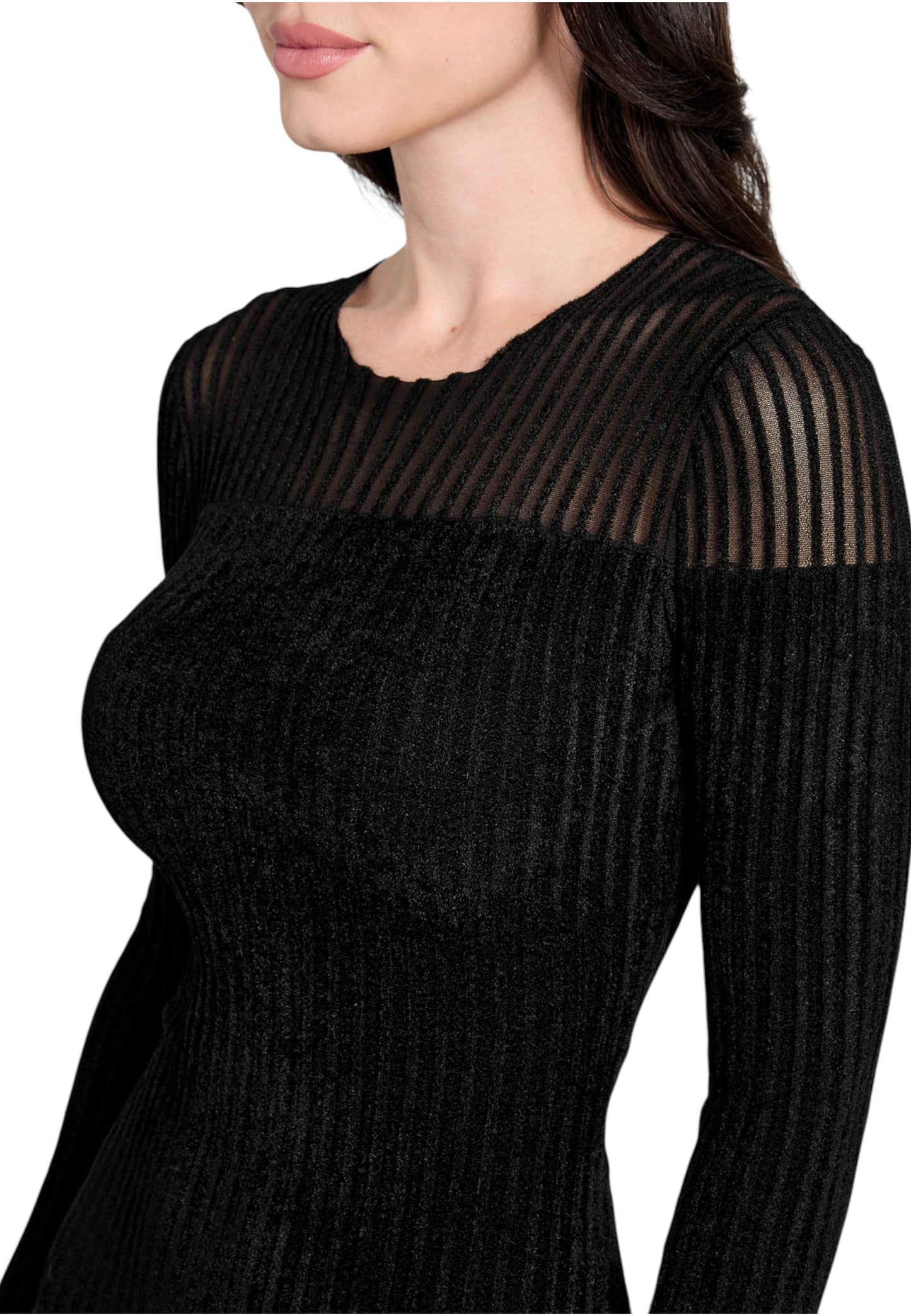 Vestito Corto Donna Guess Rowena Rib Chenille W5BK63Z0890