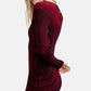 Vestito Midi Donna Desigual Effetto degrad�, Fit slim, Manica lunga, Collo alto, Viscosa Lenzing EcoVero Bloody 26WWVF03