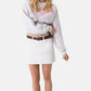 Felpa A Girocollo Donna Guess Vestibilit� oversize, Effetto corsetto Gj W6YQ08K3866