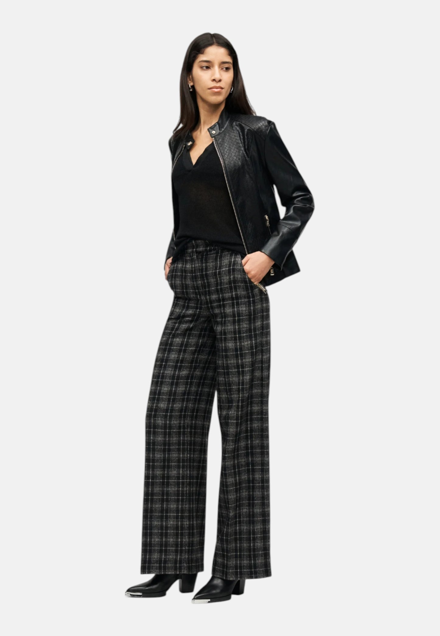 Giacca In Pelle Sintetica Donna Guess  Claudine Biker W6RL52WL850