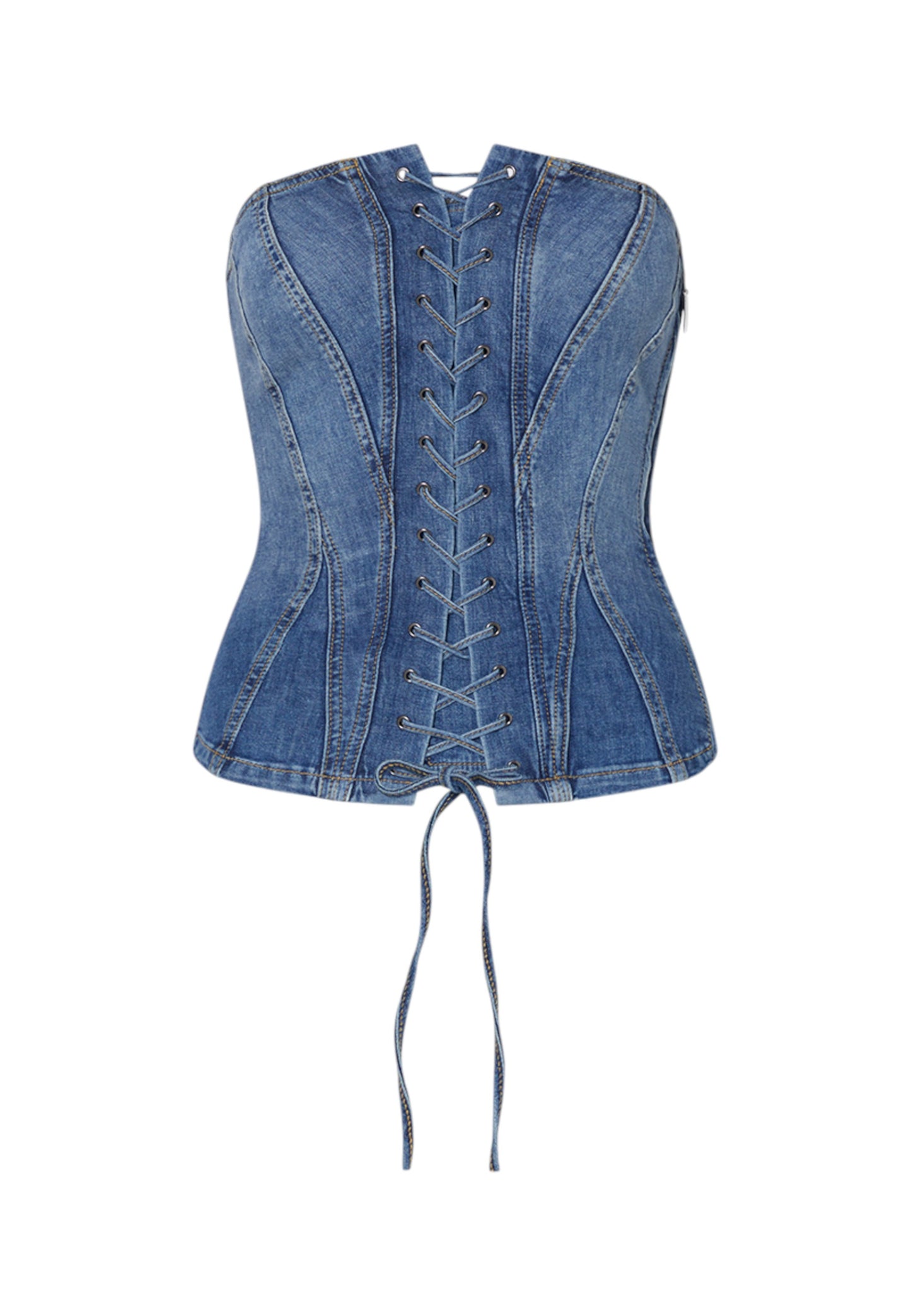 Top  Donna Liu Jo Bustier In Denim Liu Jo feat ELODIE UA6506D0399