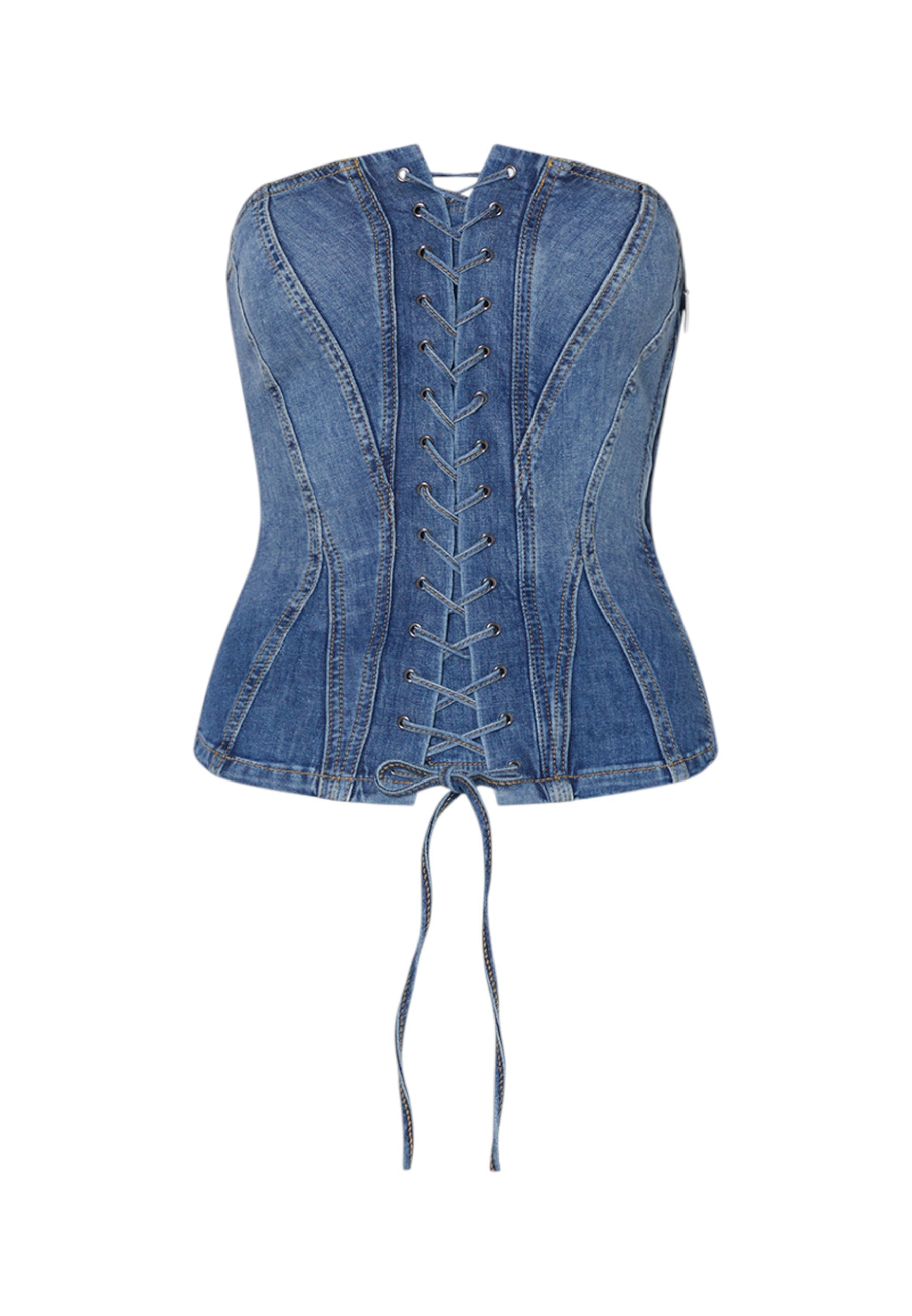 Top  Donna Liu Jo Bustier In Denim Liu Jo feat ELODIE UA6506D0399