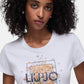 T-Shirt Manica Corta Donna Liu Jo Liujo Foulard Blooming Eco Line WA6493JS923