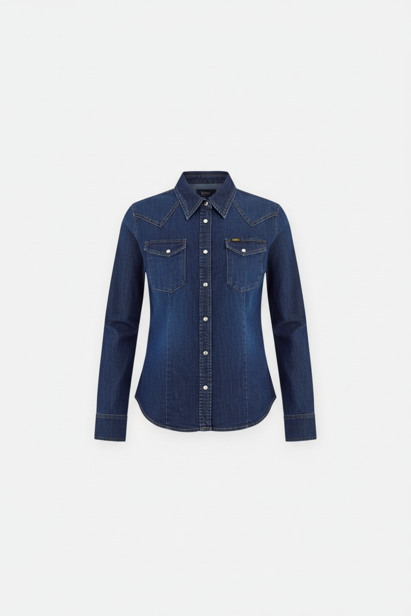 Camicia Manica lunga Donna Gas In Denim Slim Fit Cindy Shirt 155529010355