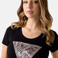 T-Shirt Manica Corta Donna Guess  Zebra Triangle W6GI19K3042