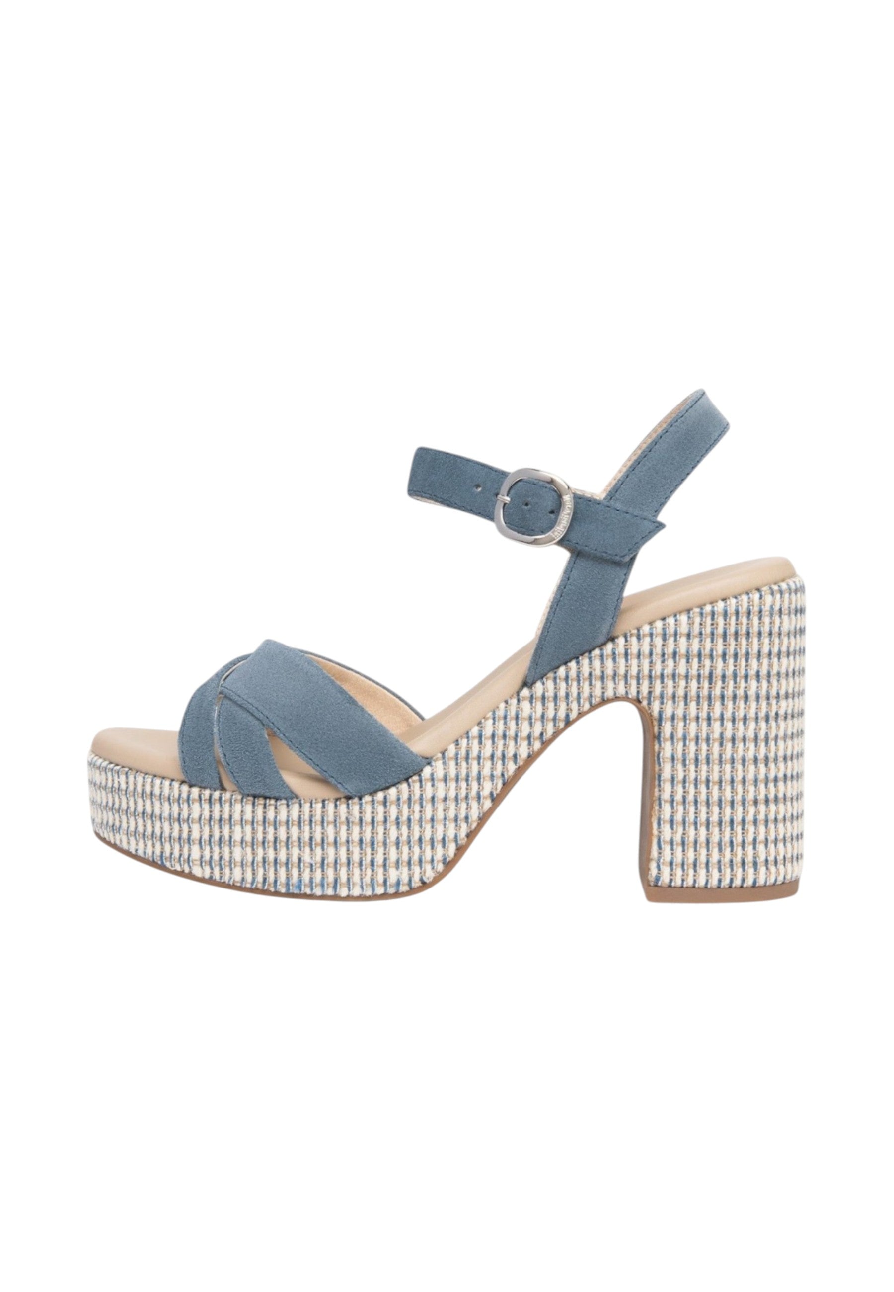 Sandali Con Tacco Donna Nero Giardini In Pelle Scamosciata Con Fasce Incrociate  E616070D